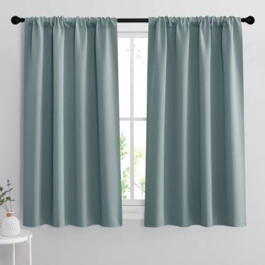 Imagem de Cortinas RYB HOME Rod Pocket Blackout W107 x L114cm Dusty Blue