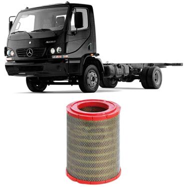 Imagem de Filtro Ar Mercedes Benz Accelo Om904 2006 A 2012 Metal Leve