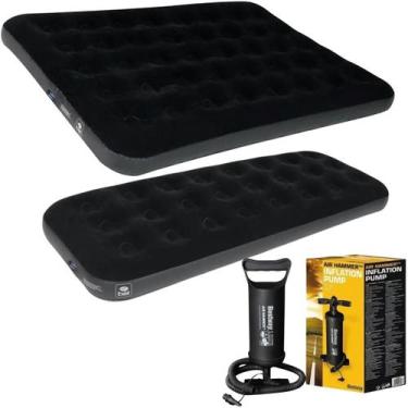 Imagem de Kit Acampamento Colchão Inflável Casal Solteiro Camping Bel - Belfix, 