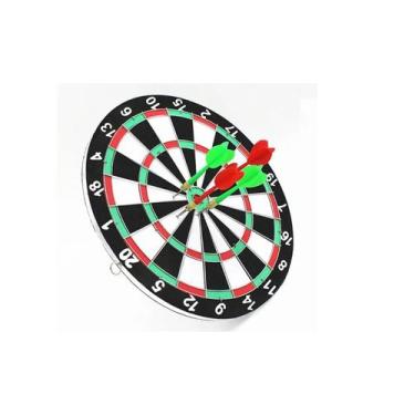 Imagem de Tabuleiro reversível do jogo Target Shooting Darts com 6 dardos - Ligh