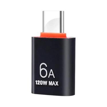 Imagem de Adaptador OTG USB-C Masculino Para Tipo-C Feminino 120W NNBILI, Conver