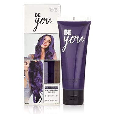 Imagem de Tintura de cabelo violeta semipermanente - Vibrante 67 g. Tubos de coloração temporária para cabelo - Sem amônia e peróxido - Tônico vegano e 100% livre de crueldade - Dura 7-15 xampus - por Splashes