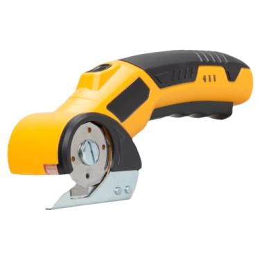Imagem de Máquina De Cortar Tecido a Disco Elétrica Com Lâmina Circular Rotativa de 10 Faces, Carregamento USB Type-C, para Costura Profissional, Com Bateria Longa Duração, Tesoura Para Corte de Tecido