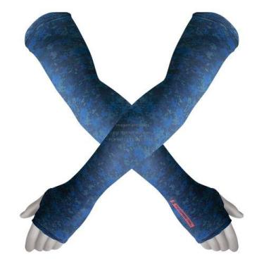 Imagem de Manguitos Proteção Uv 50 Ciclismo Moto Compressão Tempestal, Camuflada