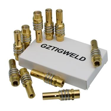 Imagem de GZTIGWELD 10 peças de suporte de ponta de contato difusor acessório de cobre para tocha de soldagem MB-15AK MIG/MAG