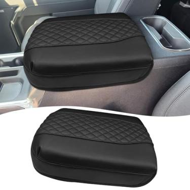 Imagem de Xaido Capa de apoio de braço do console central para Chevy Silverado/GMC Sierra 2019-2025 & Tahoe/Suburban/Yukon 2021-2025, protetor de almofada de descanso de braço para console de assento concha