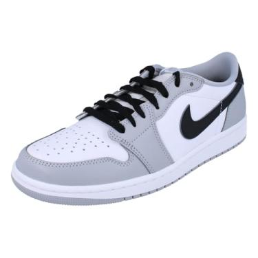 Imagem de Nike Tênis masculino Air Jordan 1 Retro Low OG, Branco Preto Lobo Cinza 110, 35