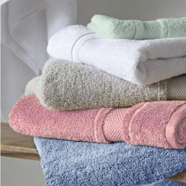 Imagem de Toalha de Banho Santista Prata Capri Branco – 100% Algodão