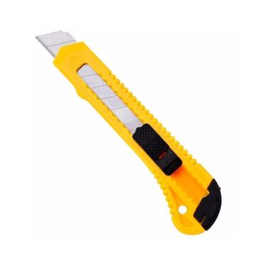 Imagem de Estilete Com Trava Lâmina Larga 8286 18Mm Brasfort