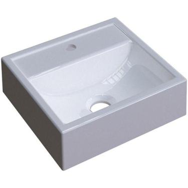 Imagem de Cuba De Apoio Quadrada C01 Para Banheiro Q32W Branco - LYAM DECOR