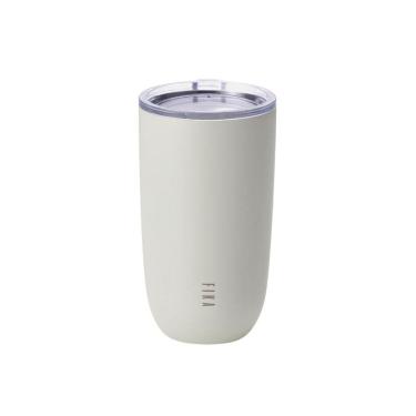 Imagem de Copo Térmico 500Ml - Fika - Tampa Plana - Cor Bege
