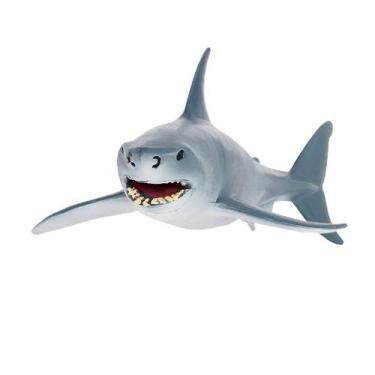 Imagem de Estatueta Blue Shark Ocean Animal de 8,1 cm, vida marinha realista - Y