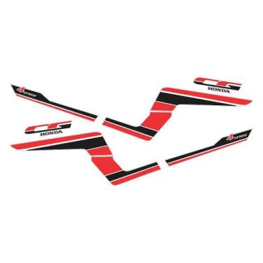 Imagem de Adesivo Protetor Tank Pad Honda CG 4 Stroke 1989 Lateral - Cromo Sign