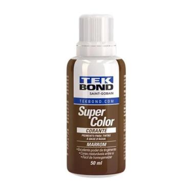 Imagem de Corante Líquido Tekbond 50ml Marrom Para Tinta Base Água