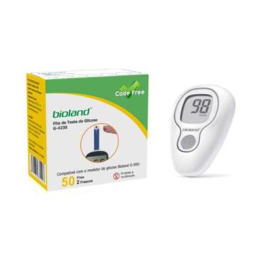 Imagem de Kit 3x Fita Medição de Glicose CX/50 + 1 Medidor Mod G425-3 Bioland