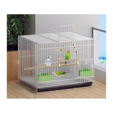 Imagem de Gaiola de pássaro, gaiola de pássaro, doméstico, papagaio, grande, especial, pombo, ninho de pássaro (branco)