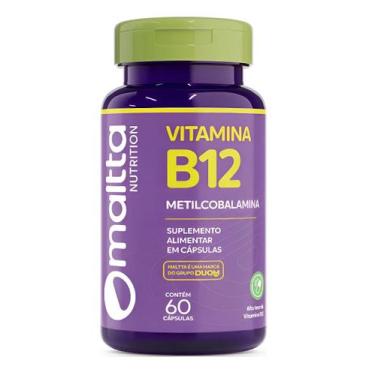 Imagem de Vitamina B12 Metilcobalamina 60 Cápsulas - Maltta - Maltta Nutrition