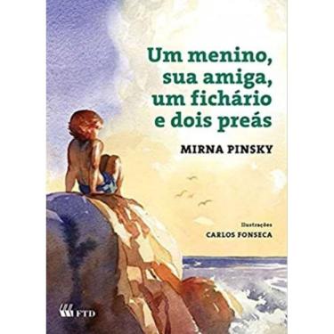 Imagem de Um Menino,sua Amiga,um Fichario e Dois Preas(aquar