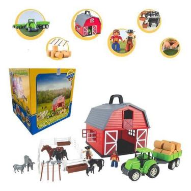 Imagem de Brinquedo A Fazendinha Tipo Maleta Com Celeiro Poliplac