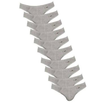 Imagem de Kit 10 Cuecas Zorba Slip Algodão 791 Mescla - M, Mescla, M