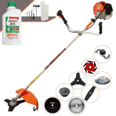 Imagem de Máquina de Corta Grama Vulcan VR620H À Gasolina 62cc 3HP 12.500rpm Multifunções Completa Com Carretel de Nylon + 7 Opções de Corte + ÓLEO STIHL 2T