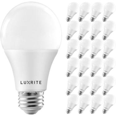 Imagem de Lâmpadas LED LUXRITE A19 15W 1600lm 100W reguláveis 3000K