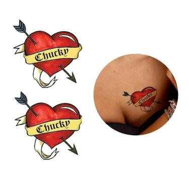 Imagem de Tatuagem Temporária Noiva Chucky Haloween Cosplay