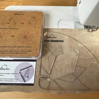 Imagem de Halandar Modelo acolchoado Free Motion Série de acrílico com instruções para máquina de costura doméstica