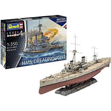Imagem de Revell 05171 HMS Dreadnought Kit de modelo de plástico escala 1:350, sem pintura