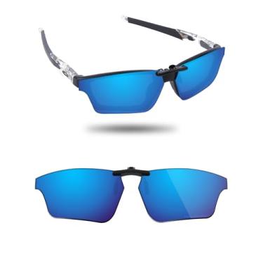 Imagem de Fiskr Óculos de sol polarizados de encaixe para Oakley Crosslink Sweep OX8031 55 mm - Proteção UV - Ajuste universal para homens e mulheres, Azul gelo, 55mm