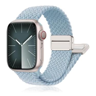 Imagem de Pulseira trançada magnética para Apple Watch séries 11 10 9 8 7 6 5 4 3 / SE/Ultra 3 de 40 mm, 44 mm, 46 mm, 42 mm, 38 mm, 41 mm, 45 mm, 49 mm, 49 mm