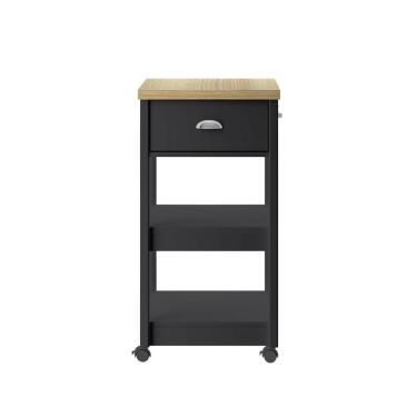 Imagem de Aparador Carrinho Chá Ditália Preto Ba130