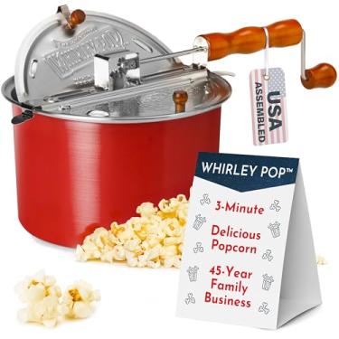 Imagem de Popper de pipoca original Whirley-Pop - Equipamento de nylon - Vermelho