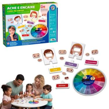 Imagem de Jogo Ache Encaixe Como Me Sinto Educativo Pedagogico Roleta - Pais e F