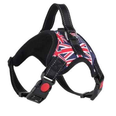 Imagem de Peitoral para cães grandes e resistentes com alça, colete de serviço sem puxão, colete de raça grande, colete militar ajustável para treinamento, caça, caminhada, P