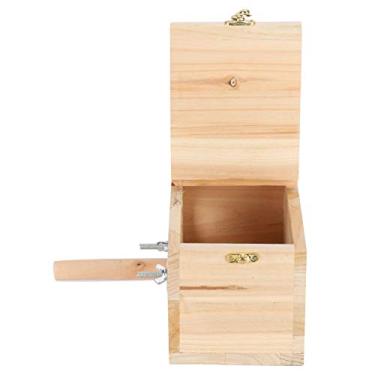 Imagem de Yctze Caixa de Criação de Pássaros - Casa de Nidificação de Madeira e Gaiola Incubadora Mais Quente para Papagaios e Pequenos Animais de Estimação como Esquilos - Ideal para Jardins, Varandas e Pátios