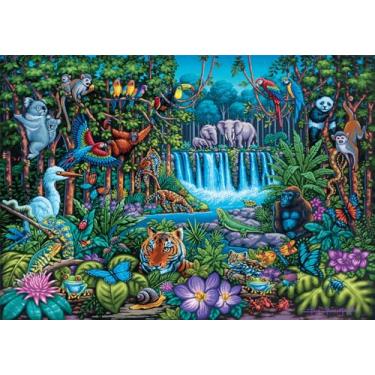 Imagem de Buffalo Games - Baixa - Selva Selvagem - Quebra-cabeça adulto de 300 peças, quebra-cabeça desafiador, perfeito para noites de jogos - Tamanho acabado 21,25 x 15,00