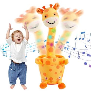 Imagem de Brinquedo Dancing Talking Giraffe LLUKEME para crianças de 1 a 3 anos