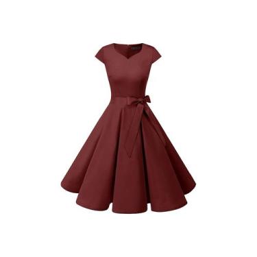 Imagem de Vestido casual alargado para festa, gala, coquetel de casamento - Ligh