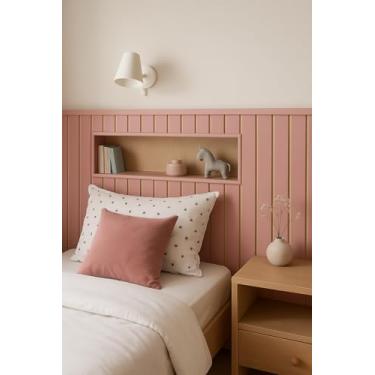 Imagem de Placas Adesivas Ripada MDF 45/11 Rosa (50)