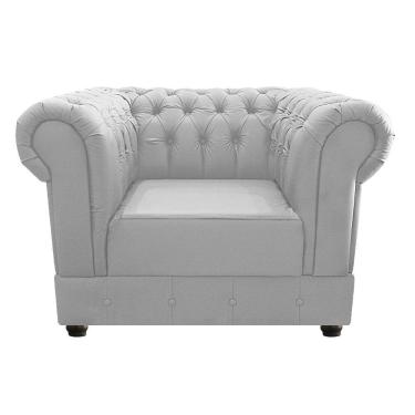 Imagem de Poltrona Decorativa Chesterfield Ana Corano Branco