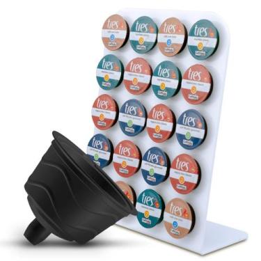 Imagem de Kit Multicap Degustação Ganhe Porta Cápsulas - Branco - Três Corações