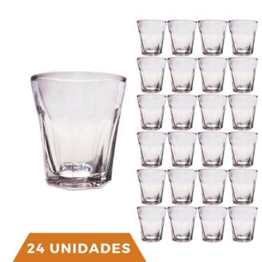 Imagem de Jogo Copos Shot 24 Peças Vidro Bar Cachaça Tequila Dose 45ml - TODO DI