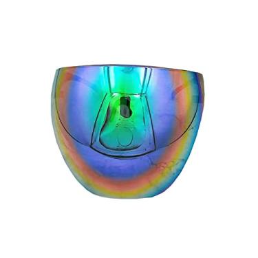 Imagem de Hlily Viseira Solar Proteção Uv Capa Escudo Colorido Feminino Masculino Óculos De Sol Rosto Inteiro Espelhado Óculos De Sombras Futuristas