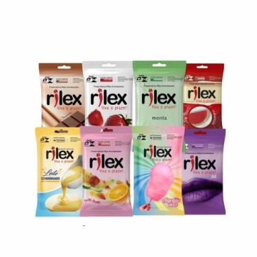 Imagem de Kit 24 Preservativo Camisinha Rilex Algodão Doce Leite Condensado mora