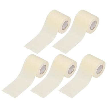 Imagem de Fita de Tubo de PVC à Prova de óleo, 5pcs Fitas de Embrulho de Tubo Retardador de Chama, Suprimentos Elétricos Ecológicos para Fios, Conectores, Largura de 6 Cm, 570g (Bege)