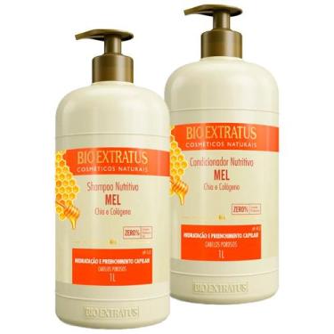 Imagem de Kit Bio Extratus Mel Nutritivo Shampoo Condicionador 1Litro