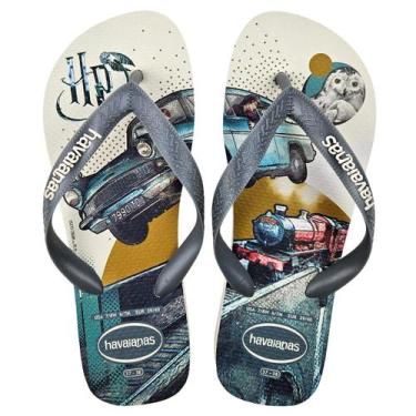 Imagem de Chinelo Havaianas Harry Potter Bege Conforto Original Estilo, Bege, 35