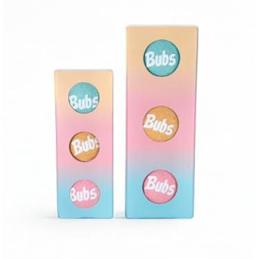 Imagem de BubS Bolas Squeaker premium duráveis para cães e gatos, pacote com 3 (6,3 cm) – Estilo bola de tênis, pula, interativa, segura e de longa duração para diversão infinita (grande)