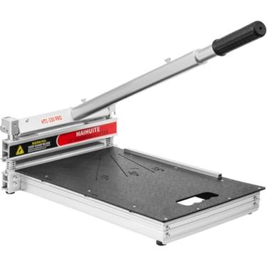 Imagem de Cortador de piso laminado pesado de 17 mm de espessura, cortador de piso de vinil profissional de 33 cm com configurações de ângulo ajustável de 15°/30°/45°, corta laminado, LVP, LVT, SPC, madeira de